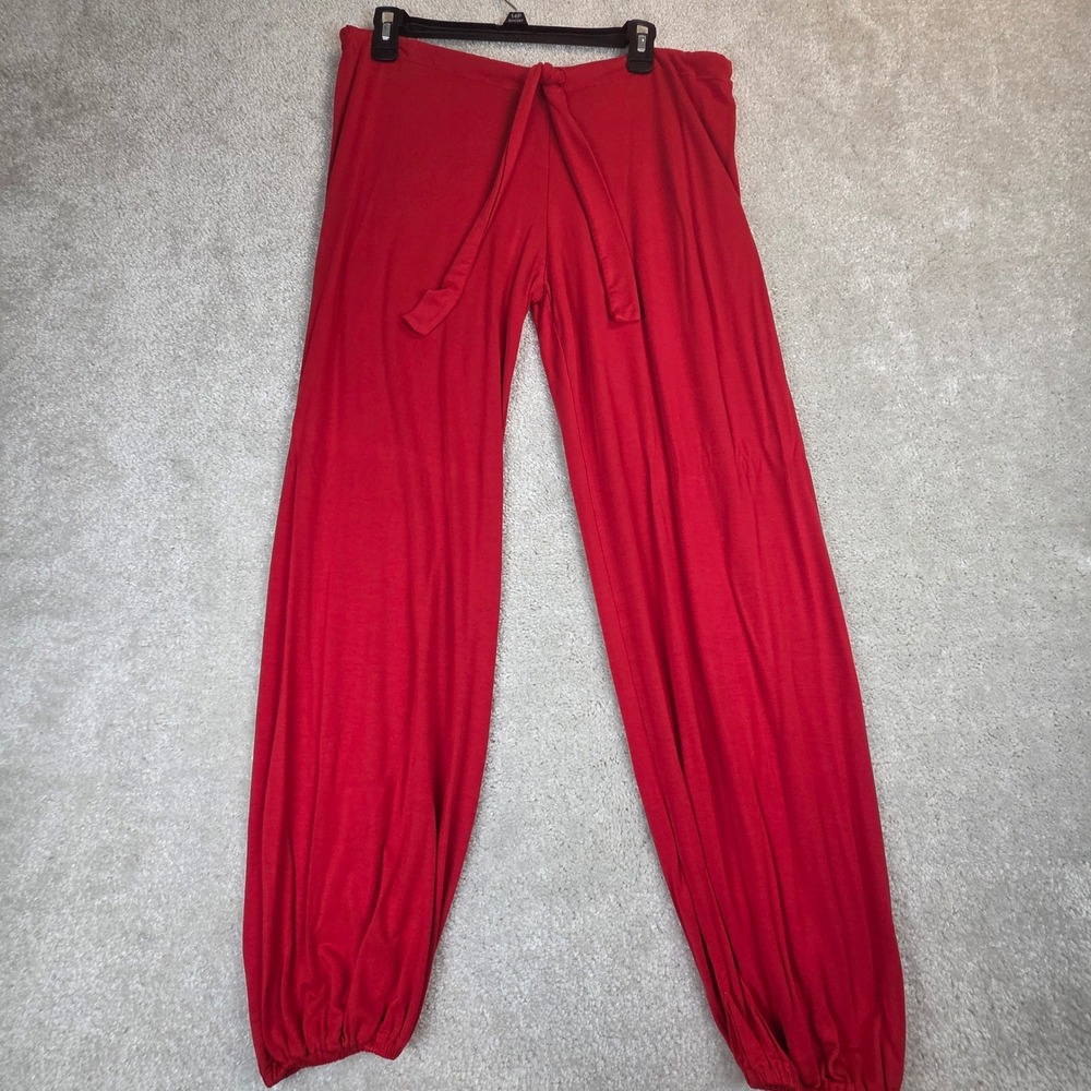 Eberjey Gisele Tencel Modal Jogger Lounge Pants Red Medium